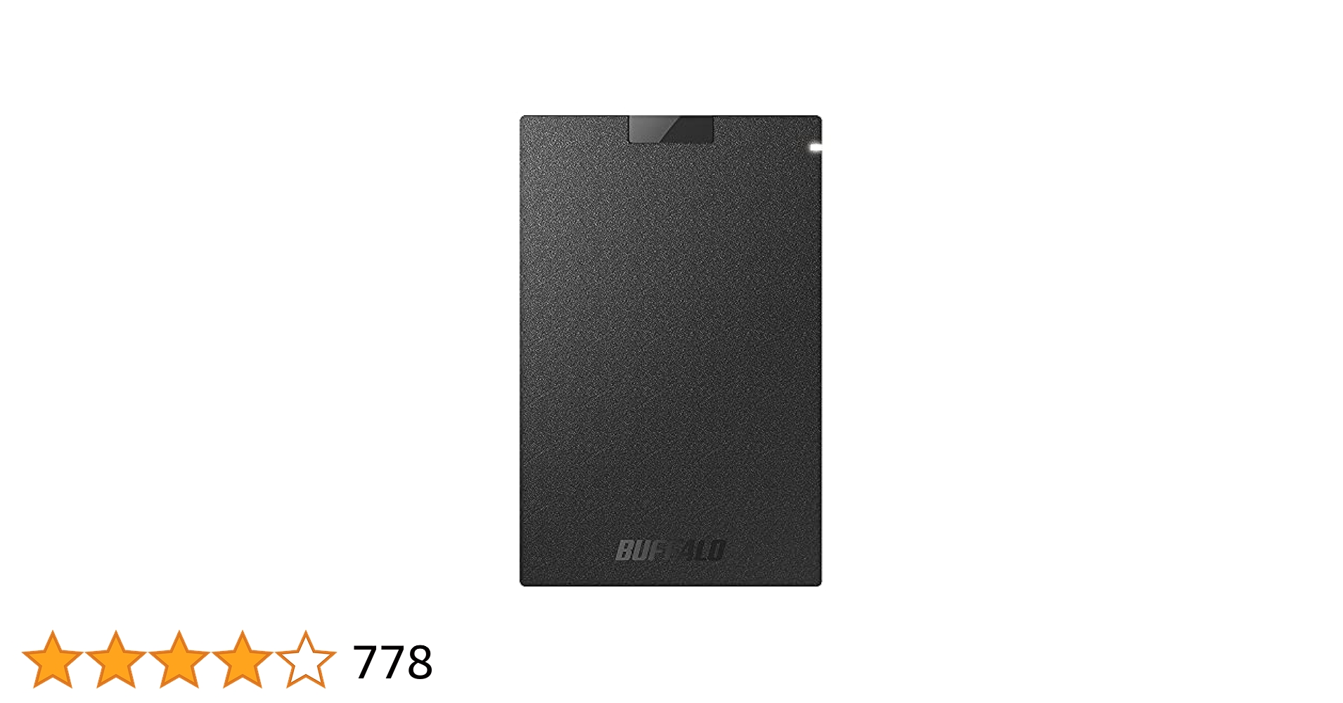 BUFFALO ポータブルSSD 1TB SSD-PG1.0U3-BC バッファロー ポータブルSSD SSD-PG1.0U3-BCをレビュー
